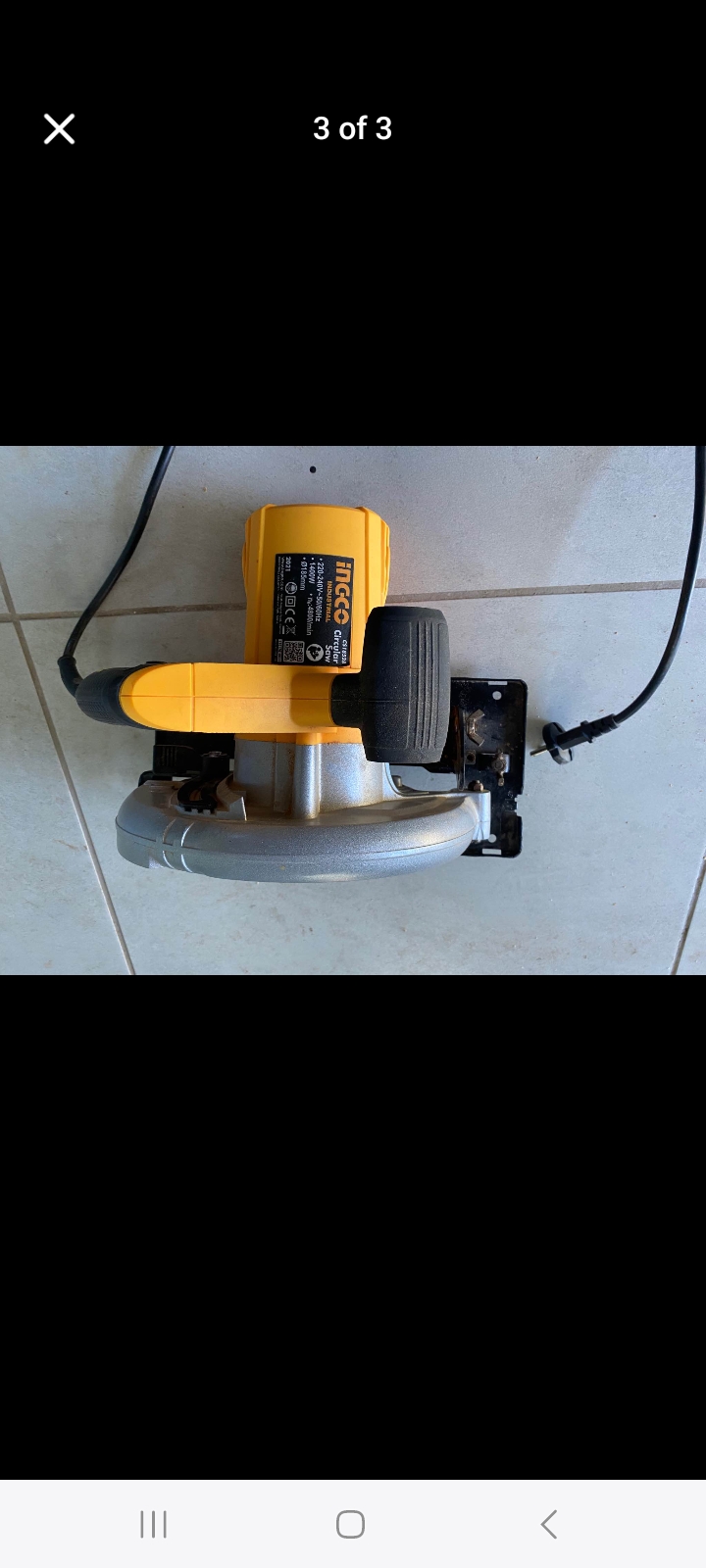 Ingco Circular Saw for rent in Cape Town